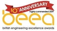British Engineering Excellence Awards 2019 highly commended badge