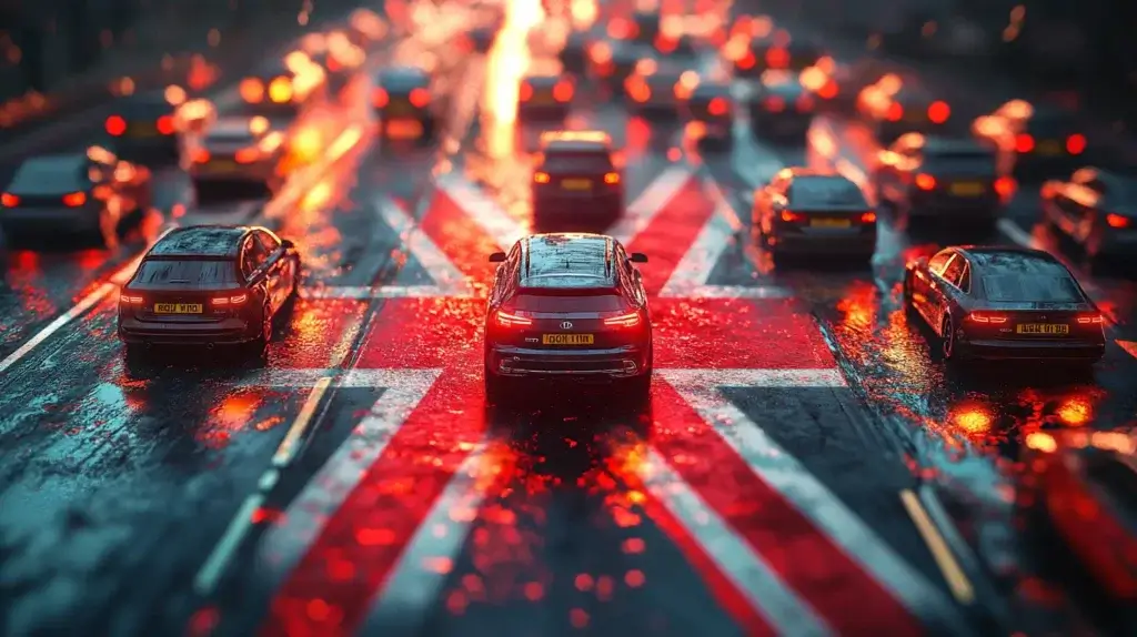 EV industry trends 2025 - Cars on British road