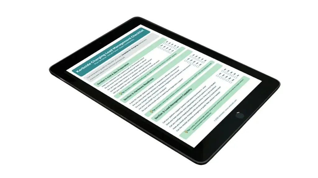 Kerbside EV Charging Load Management Checklist